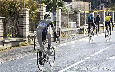 The Cyclist Christopher Juul-Jensen - Paris-Nice 2018 Editorial Stock Photo