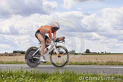 The Cyclist Gorka Izagirre Editorial Stock Photo