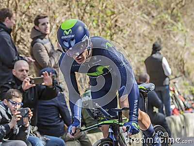 The Cyclist Gorka Izagirre Insausti - Paris-Nice 2016 Editorial Stock Photo