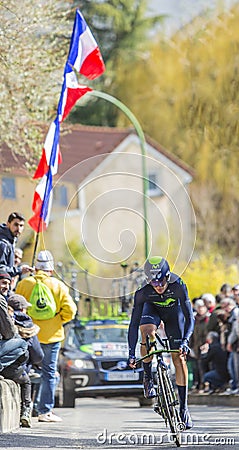 The Cyclist Gorka Izagirre Insausti - Paris-Nice 2016 Editorial Stock Photo