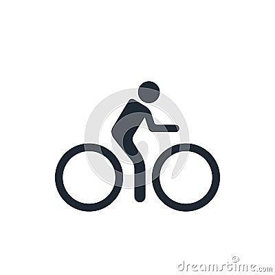 cyclist icon bike sign Vector Illustration