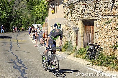 The Cyclist Ion Izagirre Insausti on Mont Ventoux - Tour de France 2016 Editorial Stock Photo