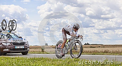 The Cyclist Jean-Christophe Peraud Editorial Stock Photo