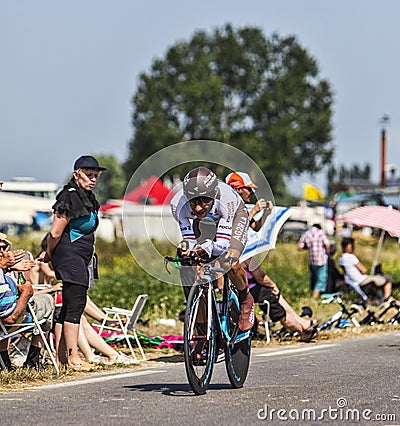 The Cyclist Jean-Christophe Peraud Editorial Stock Photo