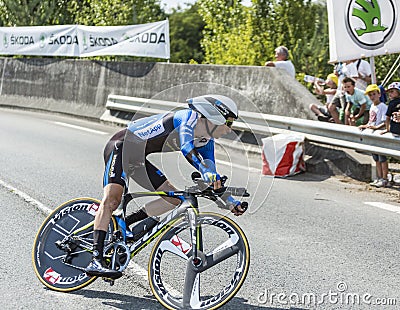 The Cyclist Leopold Konig - Tour de France 2014 Editorial Stock Photo