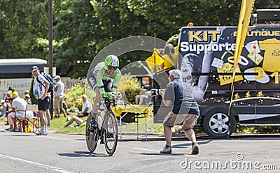 The Cyclist Maarten Wynants Editorial Stock Photo