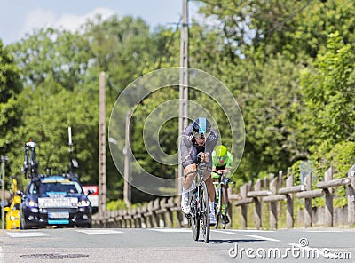 The Cyclist Michal Kwiatkowski - Criterium du Dauphine 2017 Editorial Stock Photo