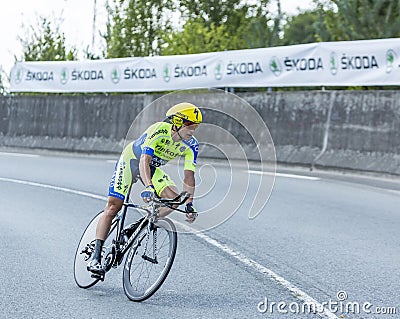 The Cyclist Nicolas Roche - Tour de France 2014 Editorial Stock Photo