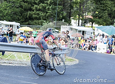 The Cyclist Peter Stetina - Tour de France 2014 Editorial Stock Photo