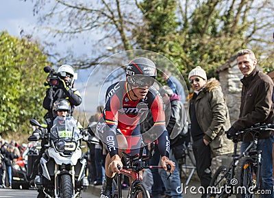 The Cyclist Philippe Gilbert - Paris-Nice 2016 Editorial Stock Photo