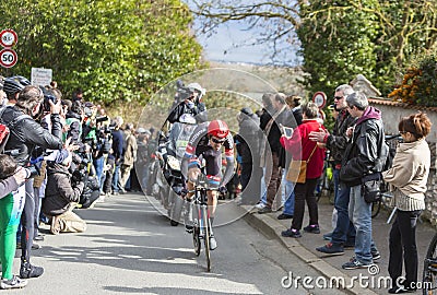 The Cyclist Tom Dumoulin - Paris-Nice 2016 Editorial Stock Photo