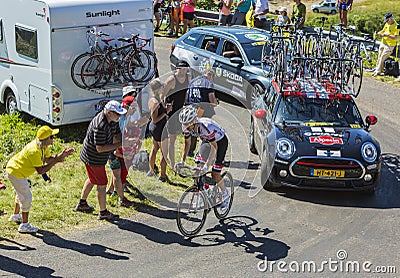 The Cyclist Tom Dumoulin - Tour de France 2016 Editorial Stock Photo