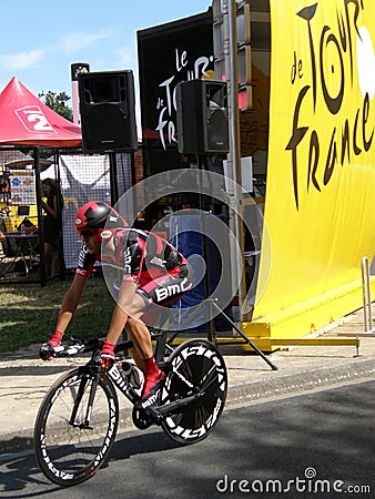 Cyclist at the tour de France Editorial Stock Photo