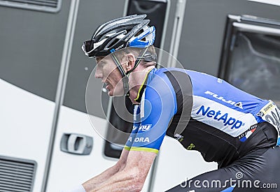 The Cyclist Zakkari Dempster - Tour de France 2014 Editorial Stock Photo