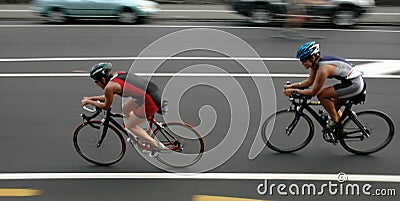 Cyclists Stock Photo