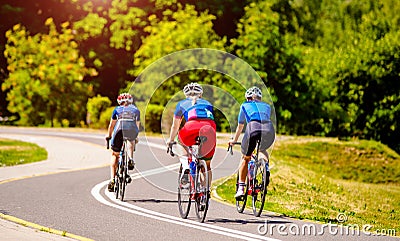 Cyclists ride on the bike Stock Photo