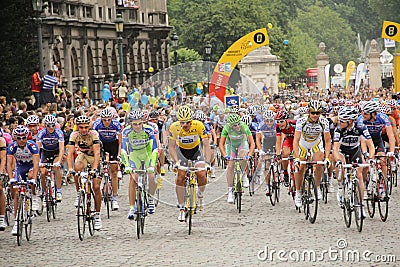 Cyclists at tour de france 2010 Editorial Stock Photo