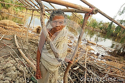 After the cyclone. Editorial Stock Photo