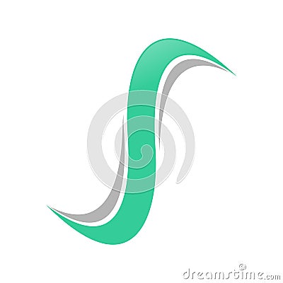 Cyclone S Letter Initial Symbol Design Vector Illustration