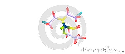 Cyclophosphamide molecular structure isolated on white Cartoon Illustration
