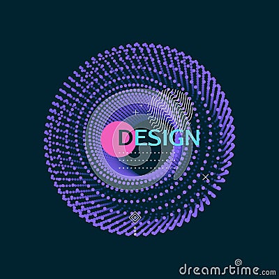 Cylinder. Detail of the mechanism. 3D connection structure. Geometric element for design. Futuristic technology style. Vector Vector Illustration