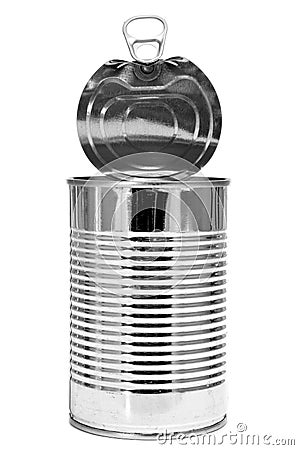 A cylindrical can Stock Photo