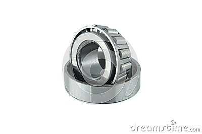 Cylindrical roller bearing isolated on white background Stock Photo