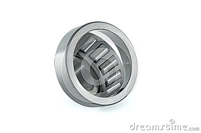 Cylindrical roller bearing isolated on white background Stock Photo