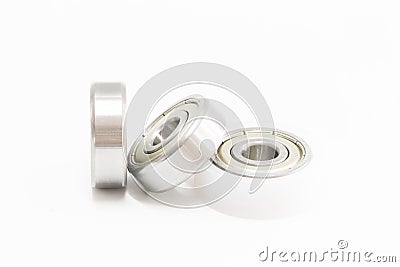 Cylindrical steel roller bearing assembly Stock Photo