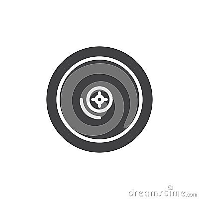 Cymbal vector icon Vector Illustration