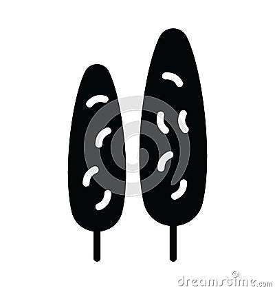 Cypress Isolated Vector Icon which can easily modify or edit Vector Illustration