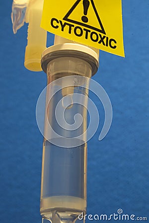 Cytotoxic iv drip Stock Photo