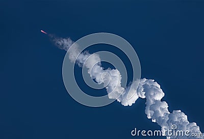 CZ-5B rocket launched in Wenchang China Stock Photo