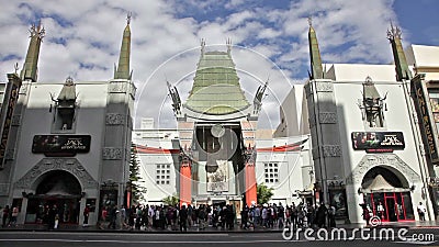 Czasu upływ TCL Chiński Theatre w Hollywood CA Czasu upływ TCL Chiński Theatre w Hollywood CA