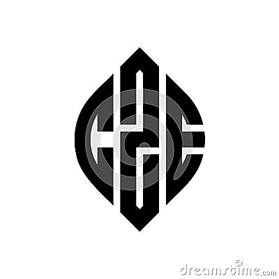 CZE circle letter logo design with circle and ellipse shape. CZE ellipse letters with typographic style. The three initials form a Vector Illustration