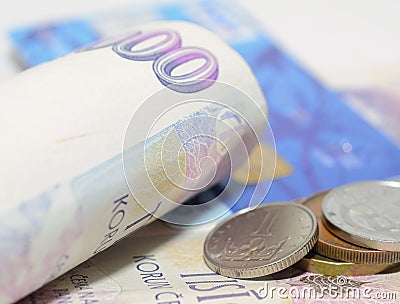 Czech currency Stock Photo