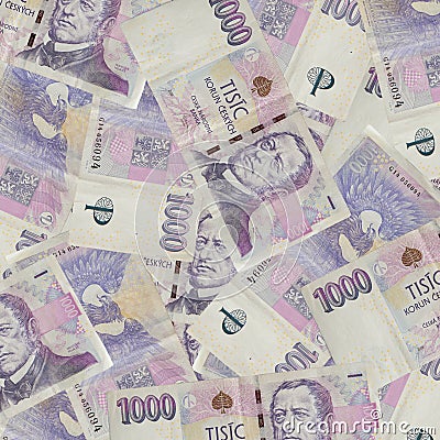 Czech Currency Stock Photo