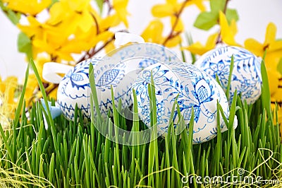 Czech easter eggs Stock Photo