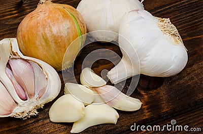 Czech garlic Stock Photo