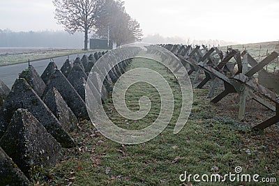 Czech historical bunker museum from war fotification Stock Photo