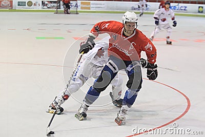 Czech inline hockey playoff Editorial Stock Photo