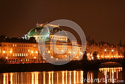 Czech National Theatre Stock Photo