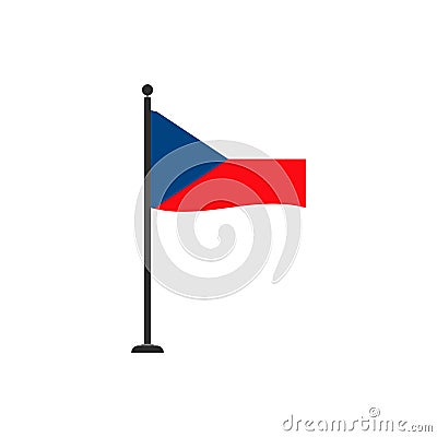 Czech republic flag vector isolated 4 Vector Illustration