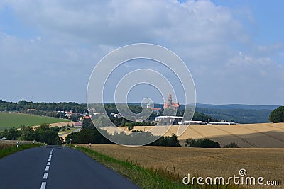 Czech, Romanesque architecture, tourism, castle Bouzov, Olomouc, beautiful view, antiquary, noble family, Stock Photo