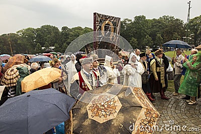 Czestochowa, Poland, 26 August 2017: Jubilee 300 of anniversary Editorial Stock Photo