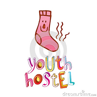 Youth hostel Vector Illustration