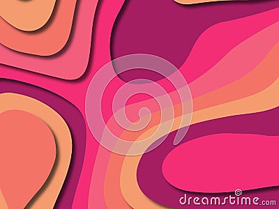 3D abstract background with paper cut shapes.Abstract paper carve template background,for book cover.Paper cut background. Stock Photo