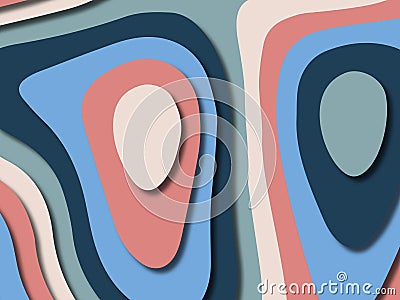 3D abstract background with paper cut shapes.Abstract paper carve template background,for book cover.Paper cut background. Stock Photo