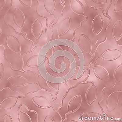 3d abstract background. Seamless pattern. Rose gold lattice. Pink modern geometric texture. Marble effect roses golden. Beauty lea Vector Illustration