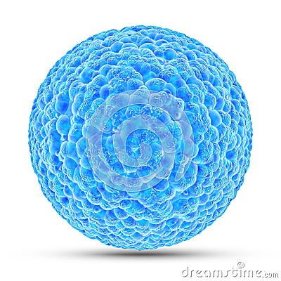 3D abstract virus cell Stock Photo